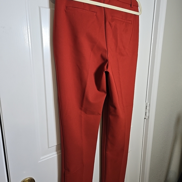 Rachel Zoe Ladies Stretch Dress Pant In Burnt Orange Size 8 - Picture 6 of 11